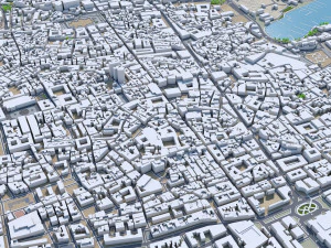 Palermo city italy 40km 3D Model