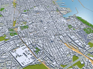 Palermo city italy 40km 3D Model