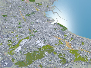 Palermo city italy 40km 3D Model