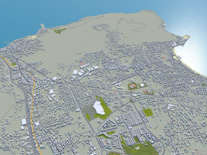 Palermo city italy 40km 3D Model