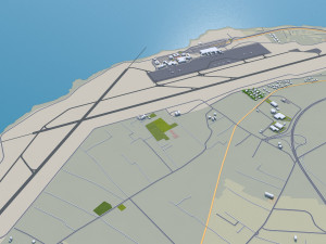 Palermo city italy 40km 3D Model