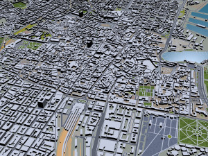 Palermo city italy 40km 3D Model