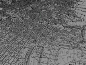 Palermo city italy 40km 3D Model