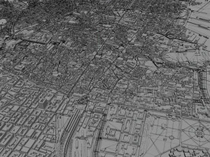Palermo city italy 40km 3D Model
