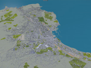 Palermo city italy 40km 3D Model