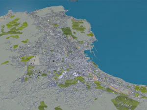 Palermo city italy 40km 3D Model