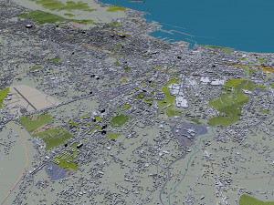 Palermo city italy 40km 3D Model