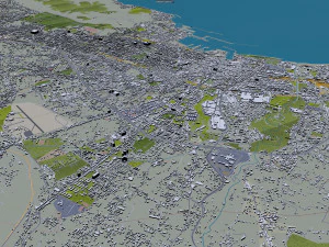 Palermo city italy 40km 3D Model