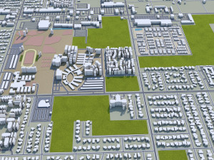 Palmdale city california 60km 3D Model
