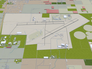 Palmdale city california 60km 3D Model