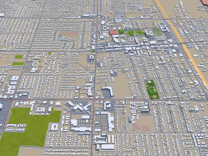 Palmdale city california 60km 3D Model