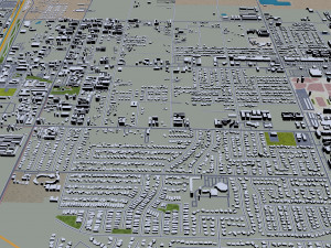 Palmdale city california 60km 3D Model