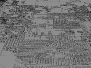 Palmdale city california 60km 3D Model