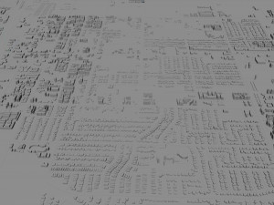 Palmdale city california 60km 3D Model