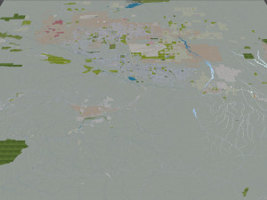 Palmdale city california 60km 3D Model