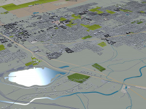 Palmdale city california 60km 3D Model