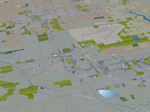 Palmdale city california 60km 3D Model