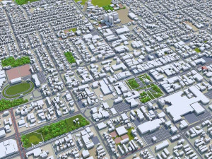 Palmerston ciudad norte nueva zelanda 40km Modelo 3D