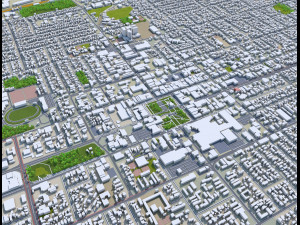 Palmerston north city new zealand 40km 3D Модель