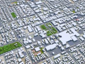 Palmerston north city new zealand 40km 3D Модель