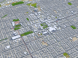 Palmerston north city new zealand 40km 3D Модель