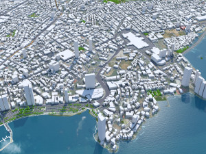 Panama city panama 80km 3Dモデル