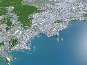 Panama city panama 80km 3Dモデル