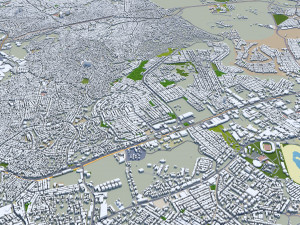 Panama city panama 80km 3Dモデル