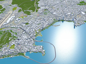 Panama city panama 80km 3Dモデル