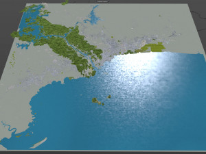 Panama city panama 80km 3Dモデル