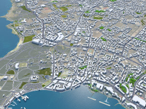 Paphos city cyprus 30km 3D Model