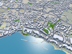 Paphos city cyprus 30km 3Dモデル