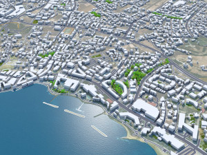 Paphos city cyprus 30km 3Dモデル