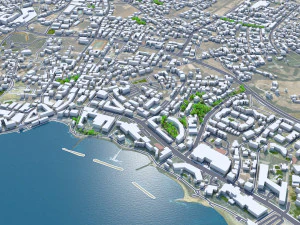 Paphos city cyprus 30km 3D Model
