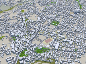 Paphos city cyprus 30km 3Dモデル