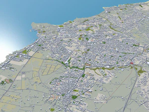 Paphos city cyprus 30km 3D Model