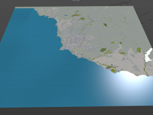 Paphos city cyprus 30km 3Dモデル