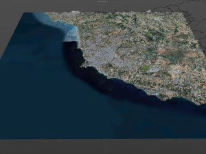 Paphos city cyprus 30km 3D Model