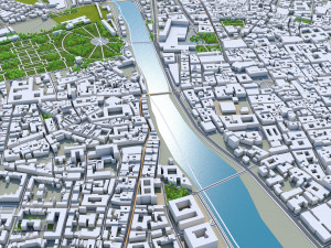 Parma city italy 20km 3D 모델