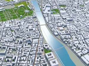 Parma city italy 20km 3D Model