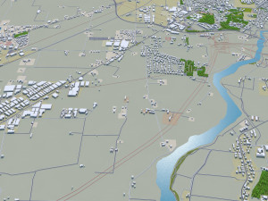 Parma city italy 20km 3D 모델