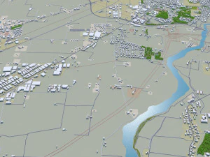 Parma city italy 20km 3D Model
