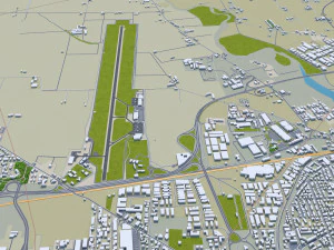 Parma city italy 20km 3D Model