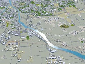 Parma city italy 20km 3D 모델