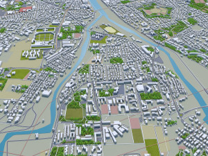 Parma city italy 20km 3D 모델