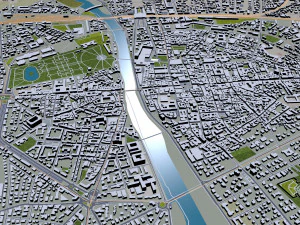 Parma city italy 20km 3D Model