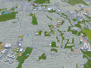 Paterson city new jersey 20km 3Dモデル