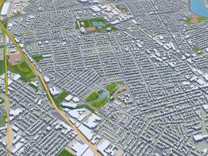 Paterson city new jersey 20km 3Dモデル