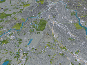 Paterson city new jersey 20km 3Dモデル
