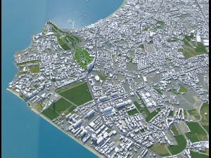 Pattaya city thailand 60km Model 3D